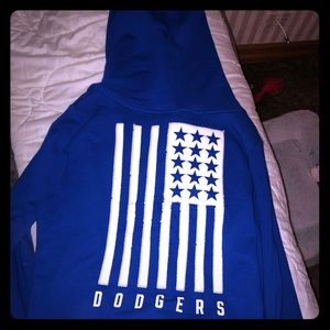 Pink (Victoria Secret) LA Dodger zip up hoodie